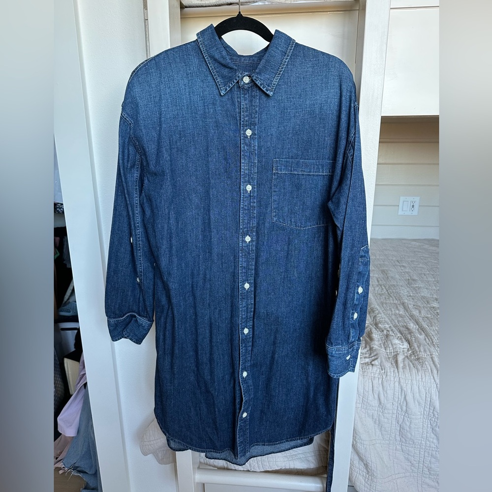 Citizens Of Humanity Dark Blue Denim Shirt Dress